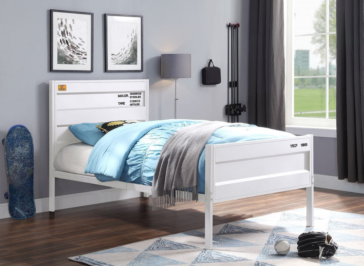 Acme Cargo Twin Bed, White Mattress-Xperts-Florida