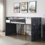 Acme Cargo Twin Loft Bed w/Slide, Gunmetal Mattress-Xperts-Florida