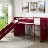 Acme Cargo Twin Loft Bed w/Slide, Red Mattress-Xperts-Florida