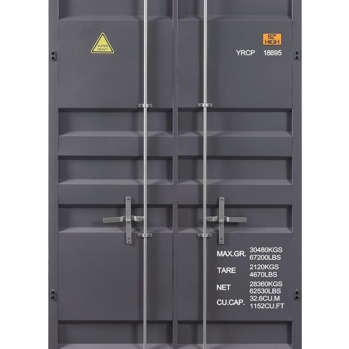 Acme Cargo Wardrobe (Double Door), Gunmetal Mattress-Xperts-Florida