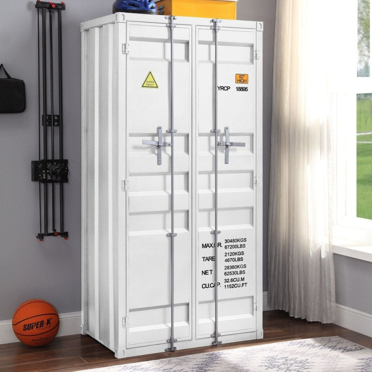 Acme Cargo Wardrobe (Double Door), White Mattress-Xperts-Florida