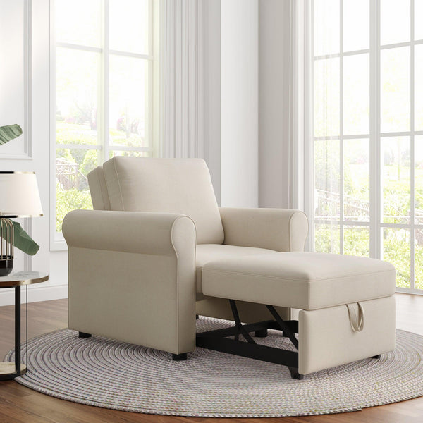 Chaise, Chair, Sleeper- 3-1 Convertible Chaise3On-Trend
