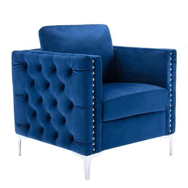 Navy Blue Club Chair | Accent Chairs4mattress xperts