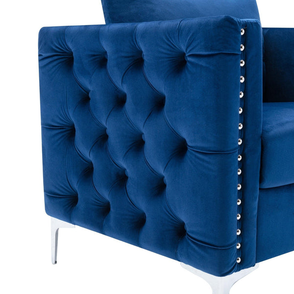 Navy Blue Club Chair | Accent Chairs5mattress xperts