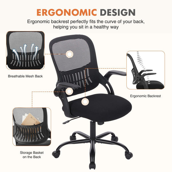Office Chair- Mid Back Supportive Chair5Mattress Xperts