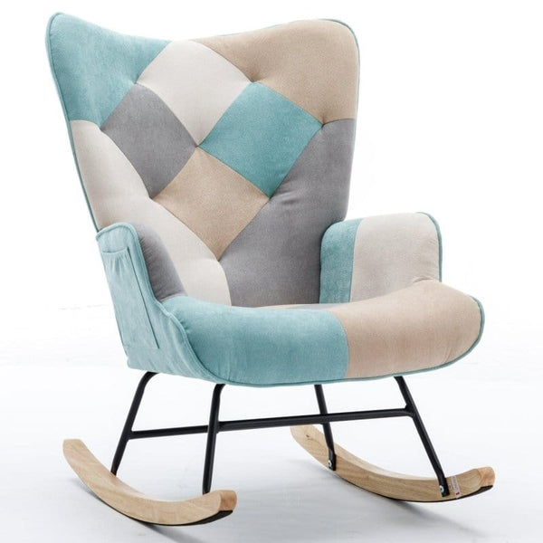 Rocking Chair | Color Aqua Blue1coolmore