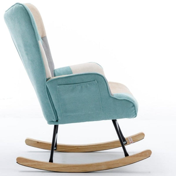 Rocking Chair | Color Aqua Blue3coolmore