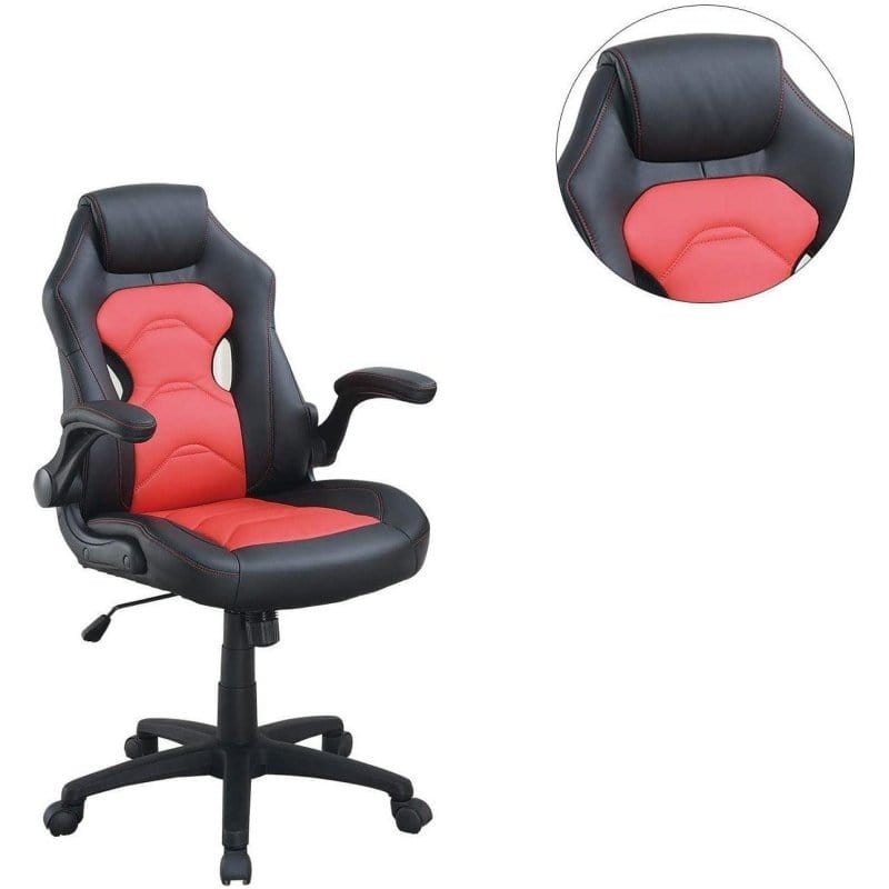 Acme Ultimate Comfort Gaming Chair Gaming Chair| Relaxing Gaming Chair - Black and Red Mattress-Xperts-Florida