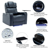 mattress xperts Ultimate Theater Chair Ultimate Theater Chair | Navy Blue with LED lights Mattress-Xperts-Florida