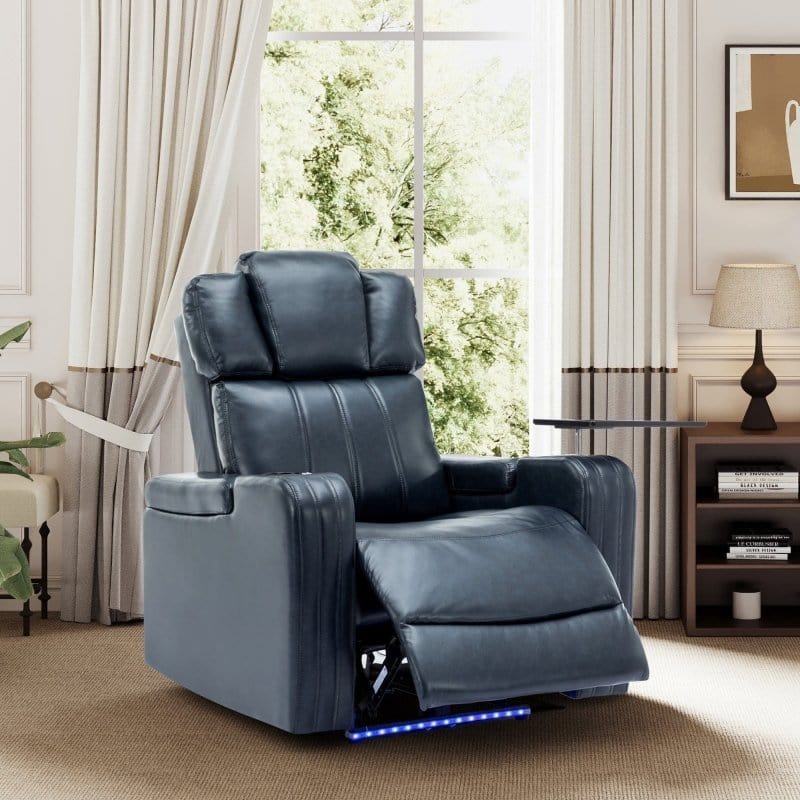 mattress xperts Ultimate Theater Chair Ultimate Theater Chair | Navy Blue with LED lights Mattress-Xperts-Florida