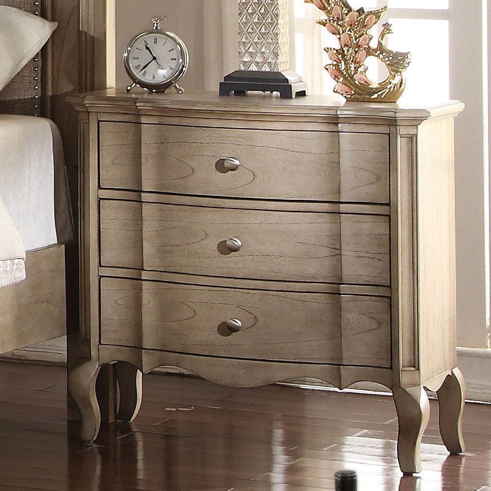 Acme Chelmsford Nightstand in Antique Taupe Mattress-Xperts-Florida