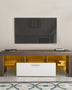 Ustyle Coastal Lighted TV Stand with LED Lights Mattress-Xperts-Florida