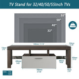 Ustyle Coastal Lighted TV Stand with LED Lights Mattress-Xperts-Florida