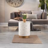 Acme Coastal Pearl White End Table | Limited Stock Mattress-Xperts-Florida