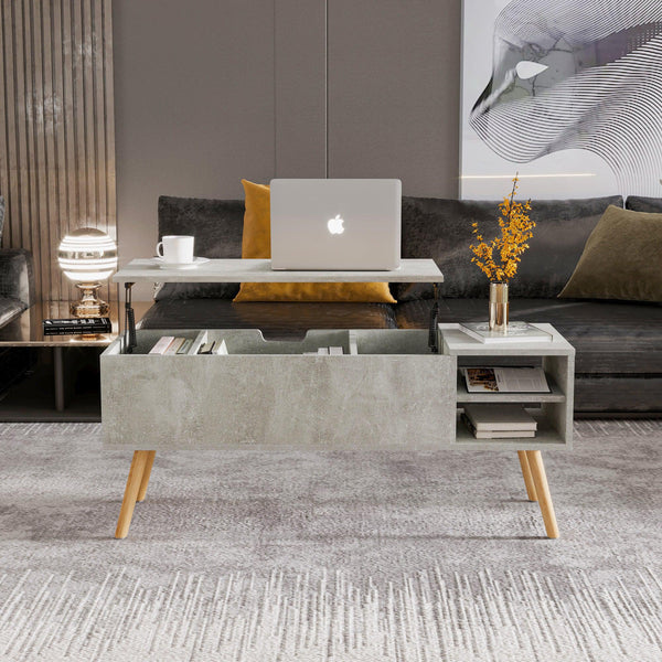 Antique Grey Adjustable Coffee Table3On-Trend