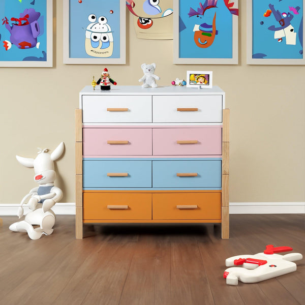 Homemax Furniture Colorful Childs Dresser and Storage Childs Dresser | Colorful, Stackable, Unique Design  Mattress-Xperts-Florida