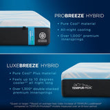 Tempurpedic Luxe-Breeze Hybrid 2.0 Luxe Breeze Hybrid  Mattress from Tempur-pedic™  Mattress-Xperts-Florida
