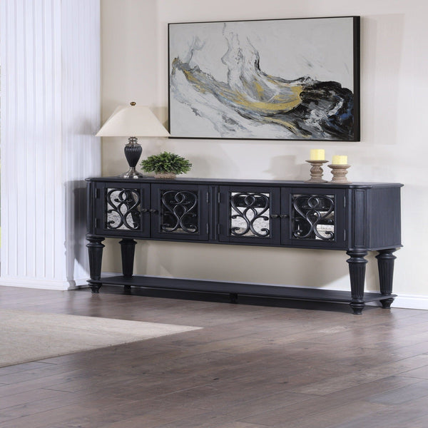 Kanepe Dark Brown Formal Dining Room Sideboard Mattress-Xperts-Florida