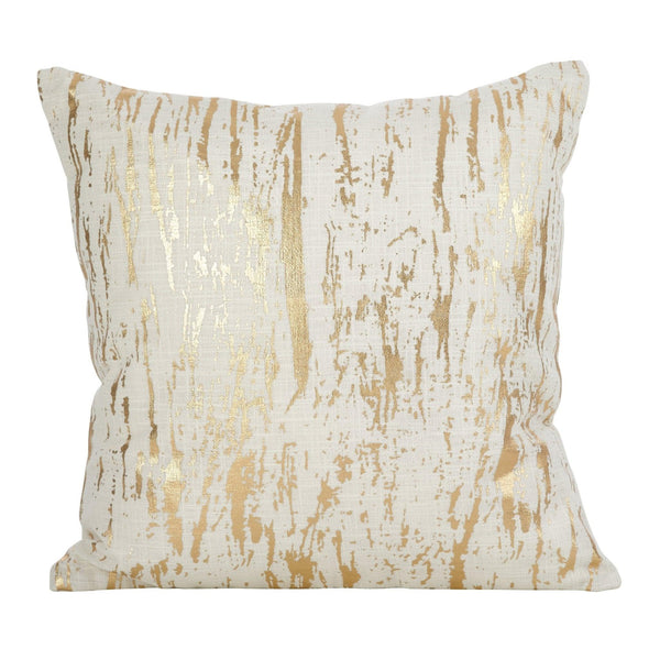 Mattress Xperts Florida Distressed Metallic Gold Foil Design Pillows Mattress-Xperts-Florida