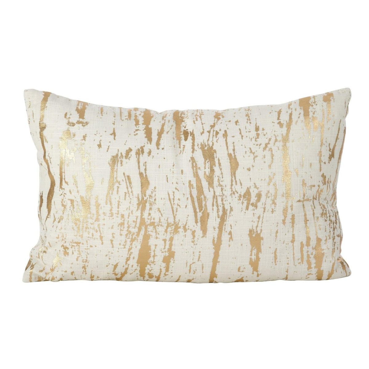 Mattress Xperts Florida Distressed Metallic Gold Foil Design Pillows Mattress-Xperts-Florida