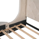 Homemax Furniture Dramatic Queen Velvet Storage Bed Mattress-Xperts-Florida