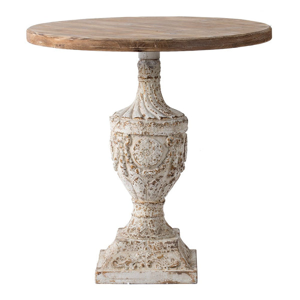 RT Interior Design French Country Round Wood End Table Mattress-Xperts-Florida