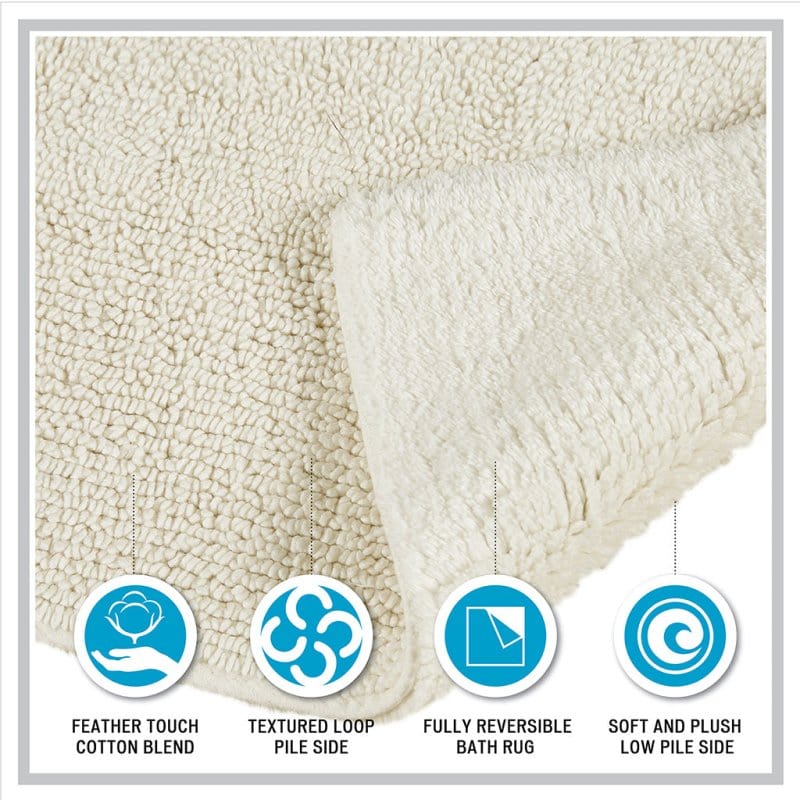 JLA Feather Touch 100% Cotton Towel Set- White Mattress-Xperts-Florida