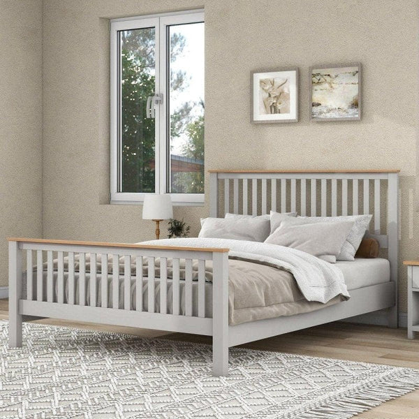 Queen Coastal Grey Bed | Queen Size2DTYStore