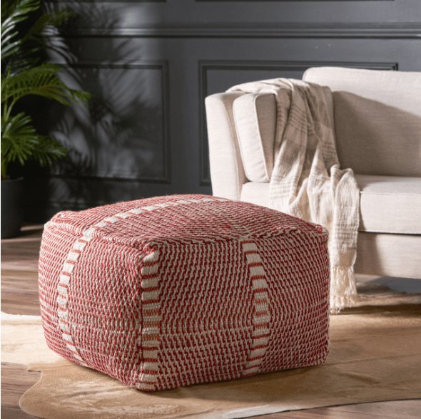 Bazara Handcrafted Water resistant Pouf |Made in USA Mattress-Xperts-Florida