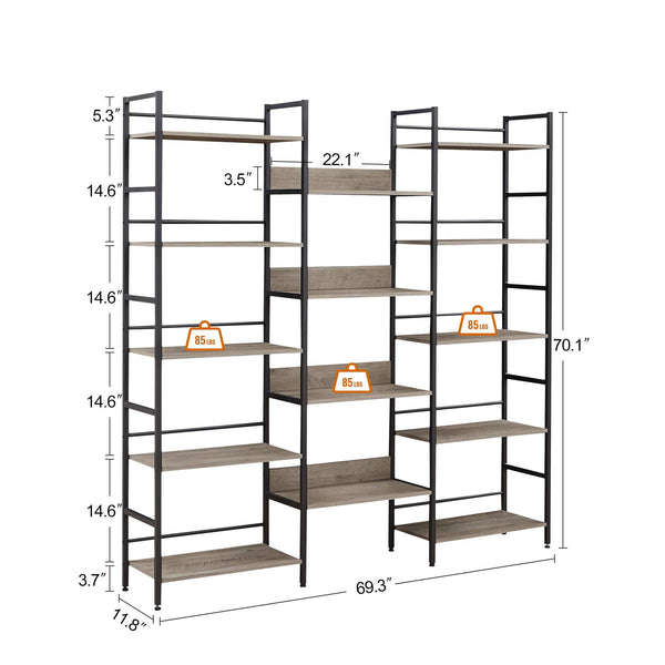 Ustyle Industrial Style BookShelves Mattress-Xperts-Florida