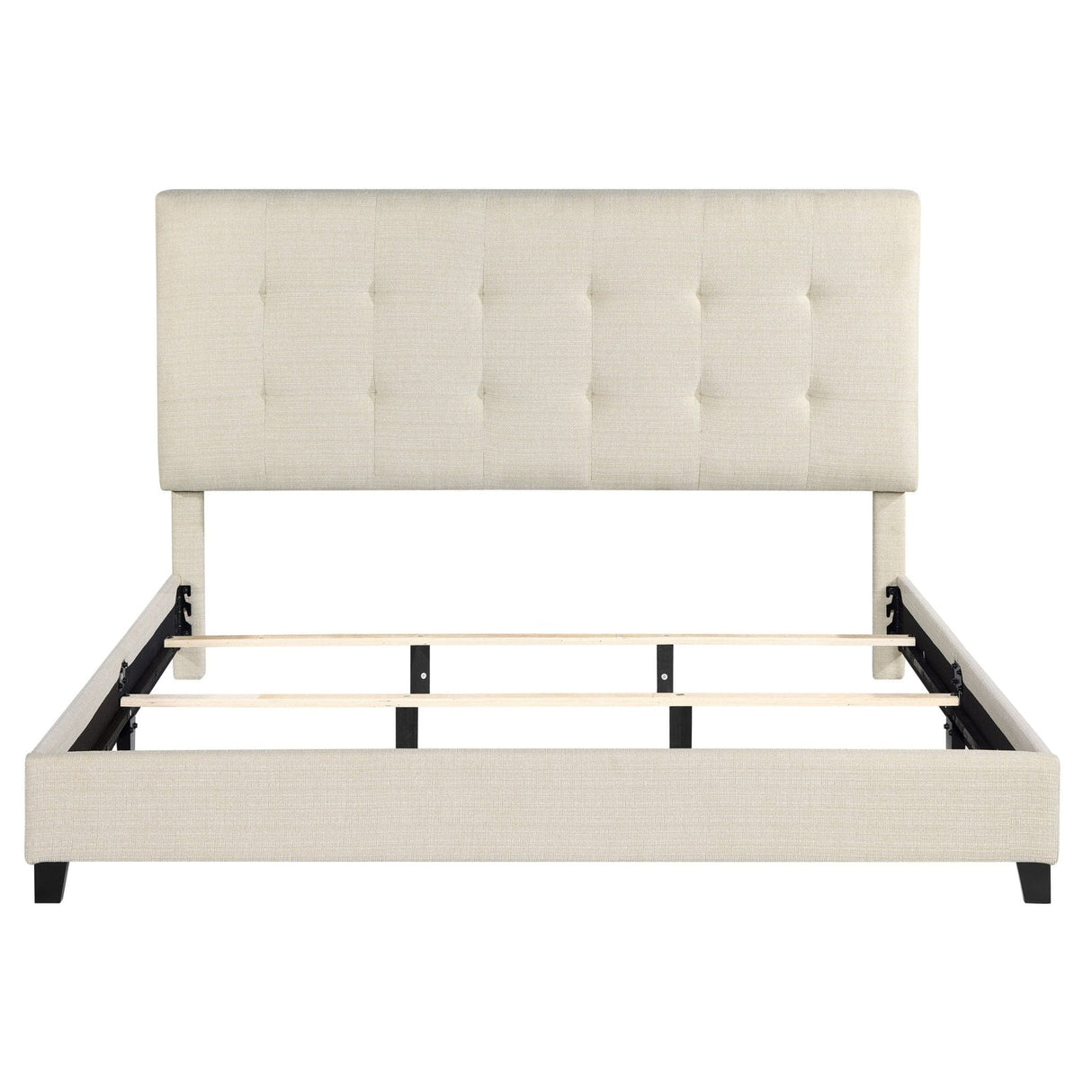 Bridget White Upholstered Bed | King Size5Bridgevine Home