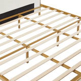 mattress xperts White Gold Velvet King Size Bed Mattress-Xperts-Florida