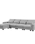 Ustyle L-Shaped Feather Filled Sofa Mattress-Xperts-Florida