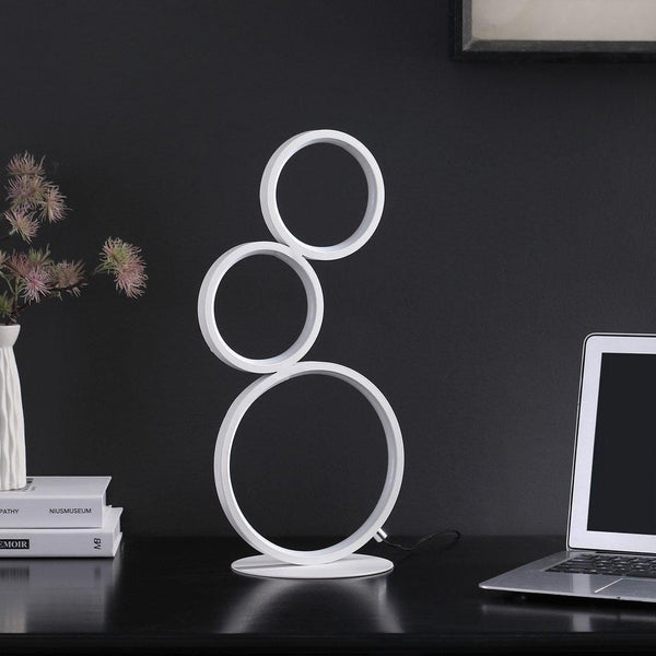 Modern LED Table Lamp | Illuminated 3 Rings4mattress xperts