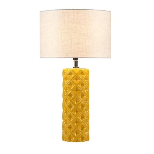 Ollix Yellow Table Lamp | Geometric Design Modern Yellow table Lamp| Free Shipping- Lux design  Mattress-Xperts-Florida