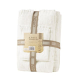 JLA Luxury Fringed  White 6 Piece Towel Set Mattress-Xperts-Florida