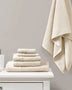 JLA Luxury Waffle Towel 6 Set-Ivory Luxury Ivory Cotton Waffle Towel 6 Piece Set Mattress-Xperts-Florida