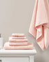 JLA Luxury Waffle Towel 6 Set-Pink Pink Luxurious Soft Bath Towel Set | 100% Cotton Waffle  Mattress-Xperts-Florida