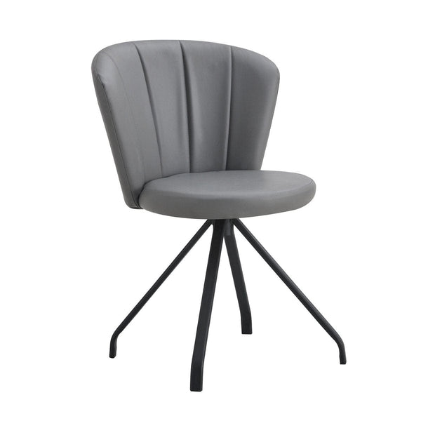 Grey Modern Swivel Make-Up Chair4Acme