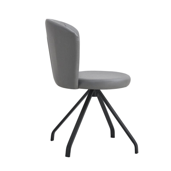 Grey Modern Swivel Make-Up Chair5Acme