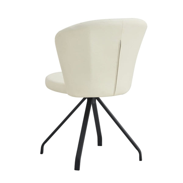 Makeup Vanity Chair | White Leather5Acme