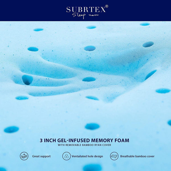 Mattress Xperts Florida Mattress Topper | 4" Gel infused Memory Foam Mattress-Xperts-Florida