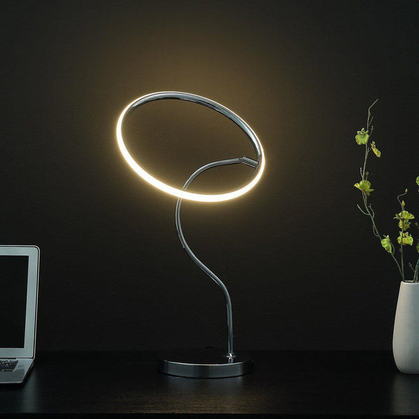 On-Trend Modern Circular Halo Ring Table Lamp - Mattress-Xperts-Florida