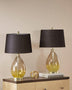 Ollix Modern Ombre Glass Table Lamps (Set 2) Mattress-Xperts-Florida