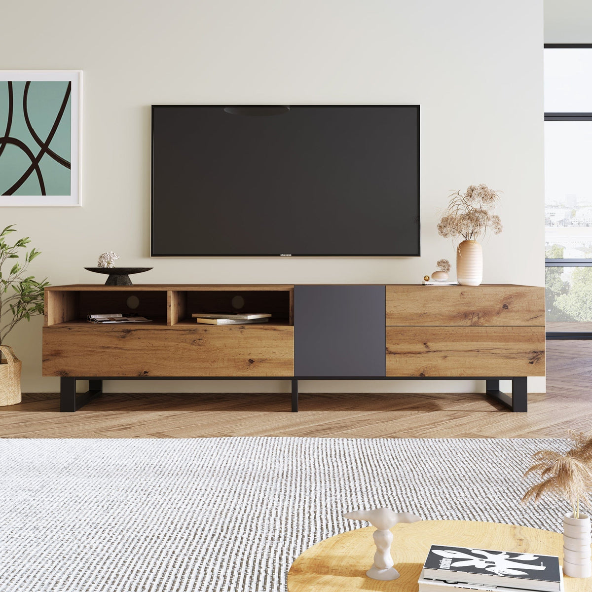 Mattress Xperts  Modern TV Stand | TV Console Modern TV Stand | TV Console 80" TV  Mattress-Xperts-Florida