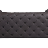 Global United Nico Italian Leather Tufted Loveseat Mattress-Xperts-Florida