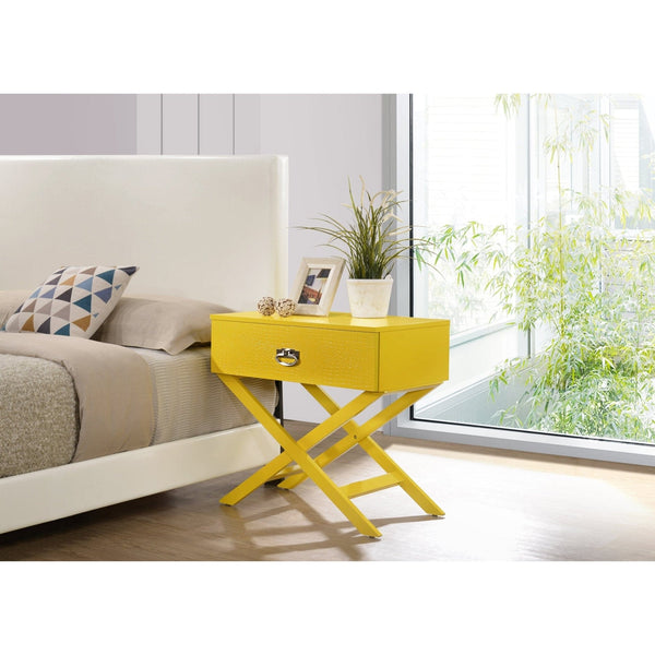 Modern Yellow Side Table | Modern Accent4Glory Furniture