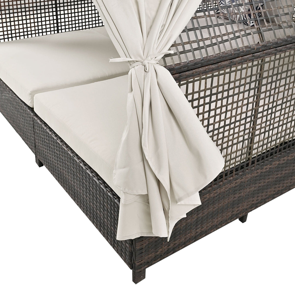 Go Furniture Outdoor Daybed Patio Lounge Canopy Bed Mattress-Xperts-Florida