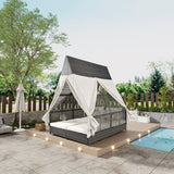 Go Furniture Outdoor Daybed Patio Lounge Canopy Bed Mattress-Xperts-Florida