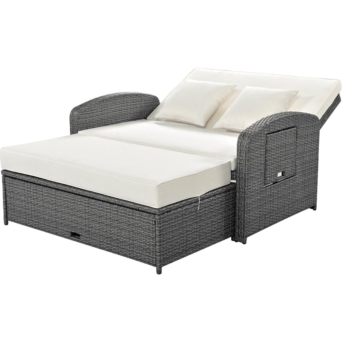 2 Person Outdoor Daybed with Built-in Tables14Topmaxx